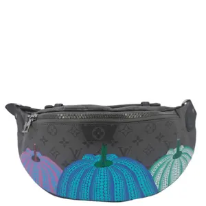 Pre-owned LOUIS VUITTON Monogram Reverse Eclipse Pumpkin Canvas Belt Bags LV X YK Bumbag Gray