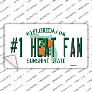 Number 1 Heat Fan Novelty Sticker Decal