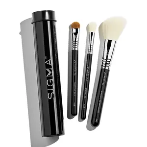 Sigma Beauty Essential Trio Brush Set | Perfectly Curated Set of Three Versatile Brushes for Flawless Makeup Application