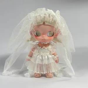 1/8 movable doll wedding dress, handmade large veil, Wedding Day series, top gift choice, doll not included