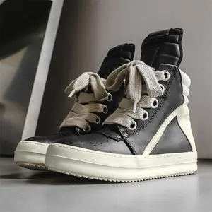 Men’s street-style high-top casual sneakers—comfortable, versatile men’s shoes with a thick sole for added height; suitable as skateboard trainers/runners