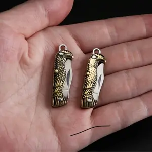 Practical Pocket Knife, mini small tools/pocket tools, copper eagle handle, ultra-small Edc multi-functional tool, for daily household use, perfect keychain accessory, Portable Hand Tool. Want to buy now!