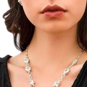 Collar creasing por artesanos  de Taxco Guerrero 100% plata .925.