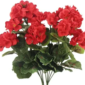 4Pcs Hydrangea Artificial Flowers Bouquet 36CM Fake Flowers for Home Decor Garden Wedding Decoration Outdoor Table Vase Ornament