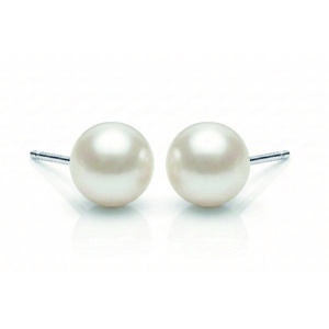 Imitation Pearl Earrings for Women - Extra Large Classic Round Studs, Hypoallergenic, Suitable for Sensitive Ears, Comes with 925 Silver Studs, Exquisite Women's Jewelry, Gifts for Mother's Day, Weddings, Women, Brides, Valentine's Day