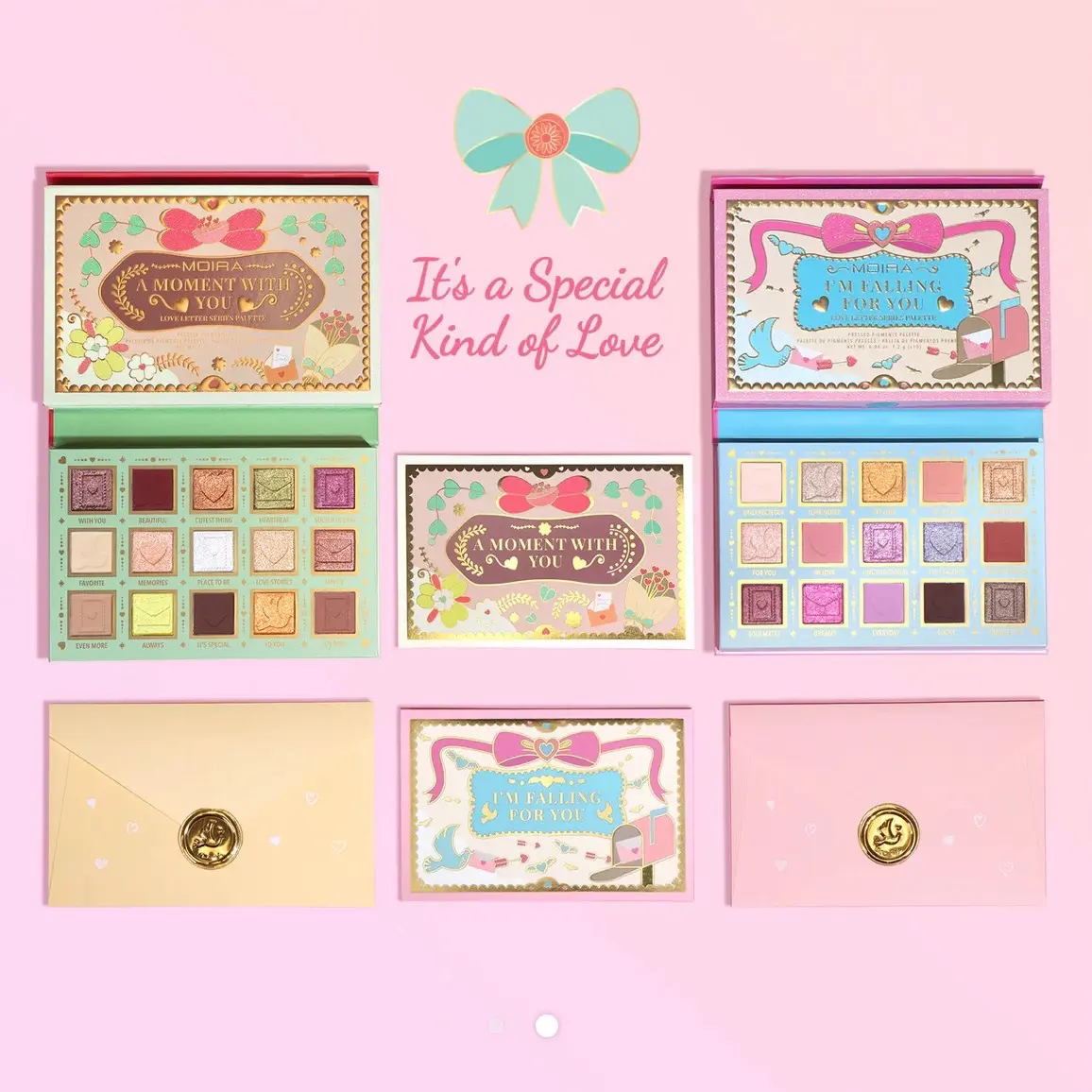 Moira Love Letter Eyeshadow Palette’s Series Matte Mettalic Satin Satin