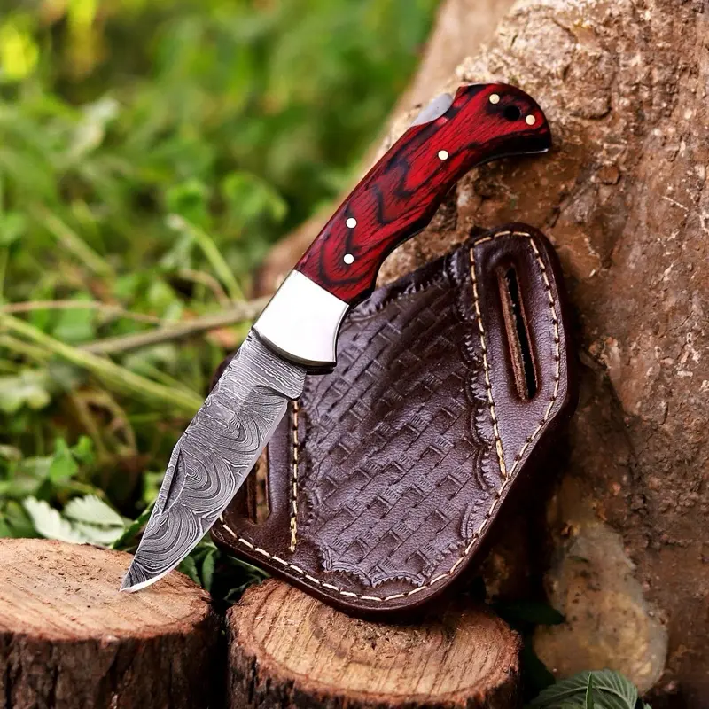 Handmade Damascus Pocket Folding Knife, Gift for Boyfriend , Dad, Husband, Anniversary, Groomsmen Handmade Damascus Pocket Folding Knife, Gift for Boyfriend , Dad, Husband, Anniversary, Groomsmen