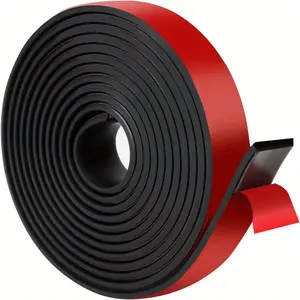 A Roll of Self-adhesive Rubber Strip - a New Skin Solid Rubber Sheet for Sealing Gaskets, Sealing Gaskets, and Crafts - Durable Protection, Easy to Apply, No Tools, Process Supplies, Sealing Gaskets, Flexible Sealing Materials, Tool Free Applications