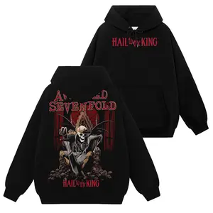 [HellRider Shop] Limited Avengedd Sevenfoldd A7xx #32 Hoodie T-Shirt Sweatshirt, Retro Vintage Unisex Graphic 90s Cotton, Gift For Heavy Metal, Rock Y2K Streetwear