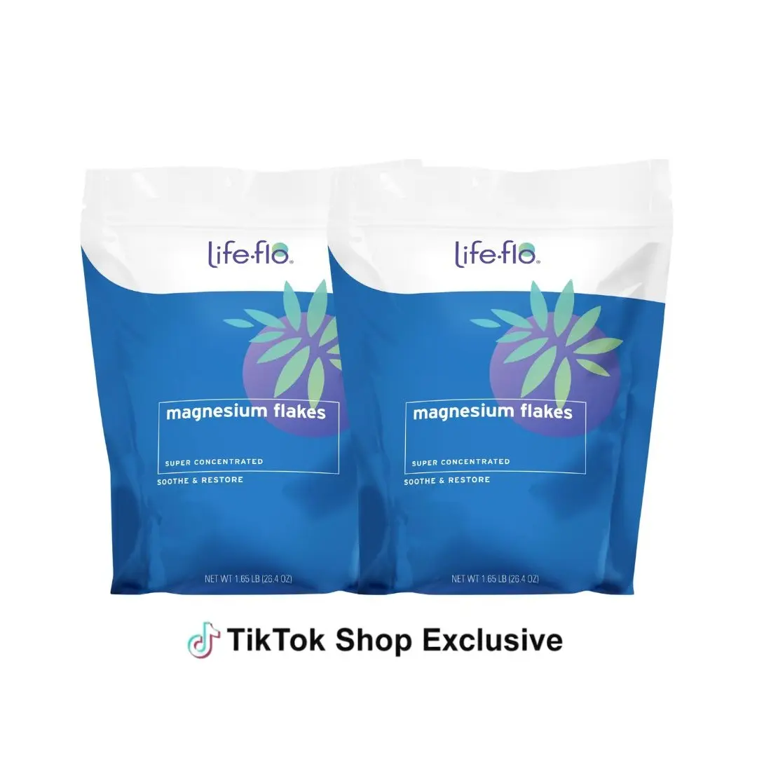 Pure Magnesium Flakes 2‑Pack – Premium Mineral Bath Soak Pure Magnesium Flakes 2‑Pack – Premium Mineral Bath Soak