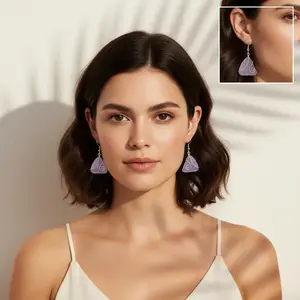 Handmade Sea Glass Earrings, Hawaiian Jewelry for Women, Wire "Magical Color Changing" Purple Earrings, Sea Glass Jewelry, Unique Earrings, Birthday Gift For Women (February Birthstone)