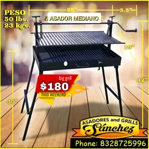Portable Grill for Outdoor Cooking and Barbeque