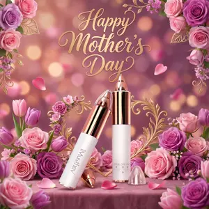 Portable Eyebrow Hair Remover for Women – Painless, Fast & Precise Flawless Electric Razor & Epilator for Eyebrow, Nose, Ear Hair Removal – 18K Gold-Plated, 360° LED Light