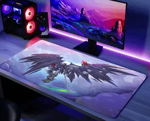 Deathscythe Desk Mat Gundam Mobile Suit Mouse Pad, TCG Card Game GCG Playmat Gaming Mat Gift Keyboard Mat, Gundam Extended Mouse Pad