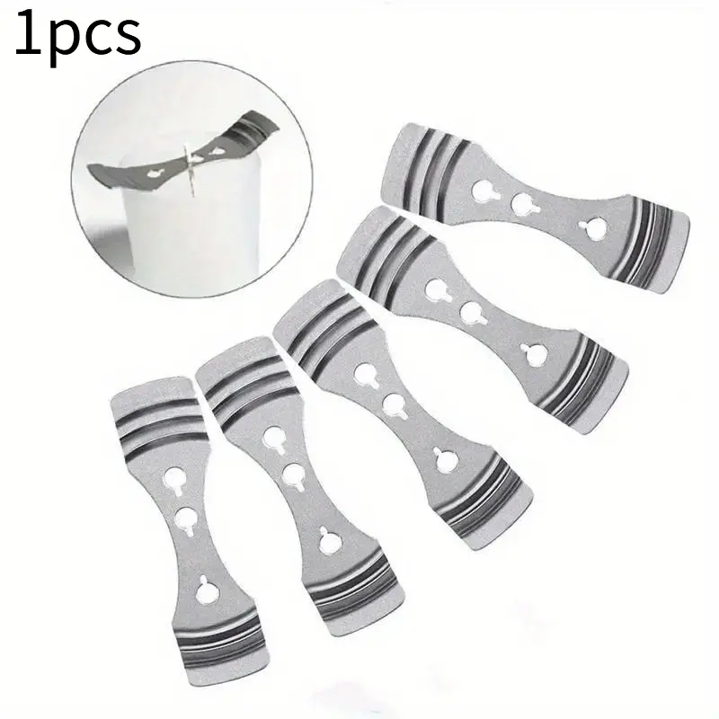 Candle Wick Centering Devices Silver Stainless Steel Candle Wick Holder for Candle Making Candle Making Supplies