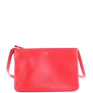 Pre-owned Celine material Messenger Bags Trio Crossbody Bag Leather Small by Rebag