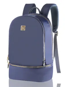 Women's Nylon Backpack, 15.6 Inch Lightweight Travel Business Office Laptop Sleeve, Simple and Stylish Design, Perfect for Daily Use