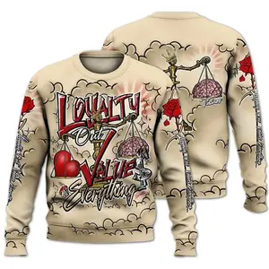 Sweatshirt To Match Dunk Low Strawberry Waffle - Loyalty Wins Everything All Over Print