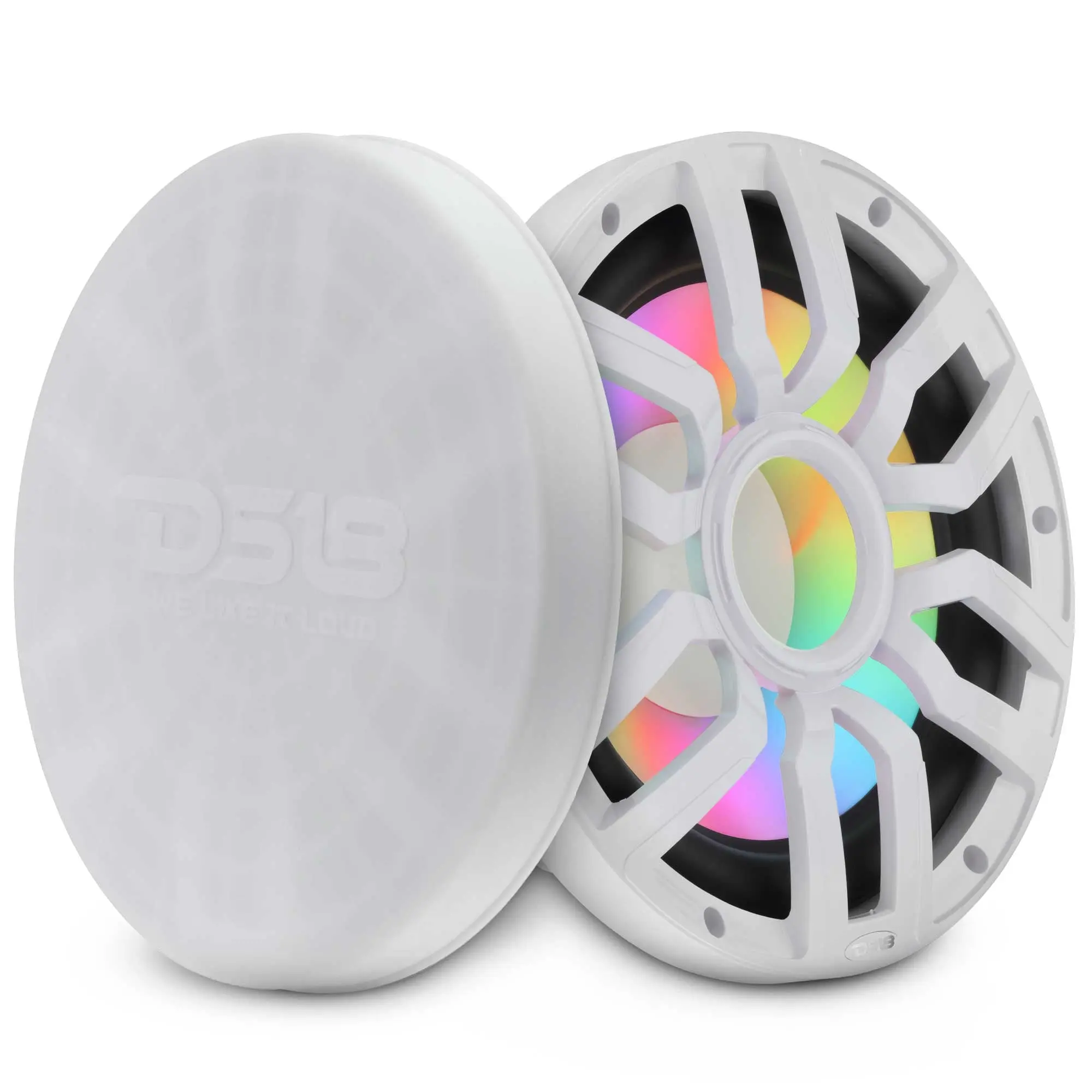 10” Marine Subwoofer with Hybrid Magnet Motor, Removable Grille and Digital LED Lights - 500W RMS 4-Ohm