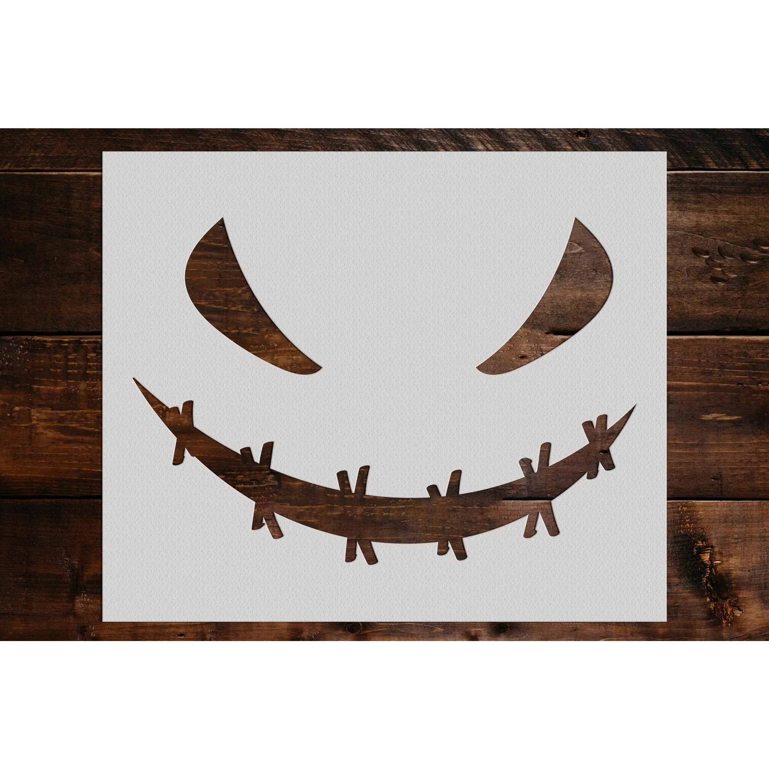 Pumpkin Face Stencil - Art and Wall Stencil