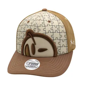 YUMS Cinnamon Roll Snapback - Brown, Tan, & Beige Streetwear Fashion Cap