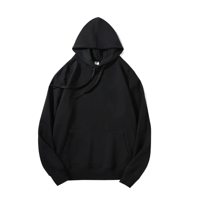 380g looped hood   black