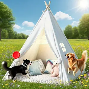 Teepee Tent for Kids, Foldable Play Tent for Girls & Boys, Washable Indoor Toddler Tent, Cozy Warm Reading Nook & Room Decor(Without Padding) summerwins