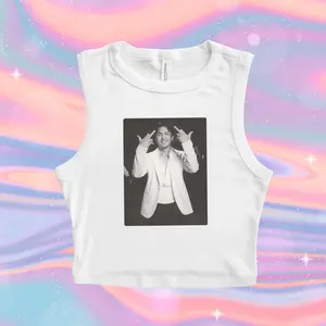 Hudson Williams Glambot Micro Ribbed Tank, Heated Rivalry Crop Tank Top, Ilya Rozanov Shane Hollander Y2k Crop Tank Top