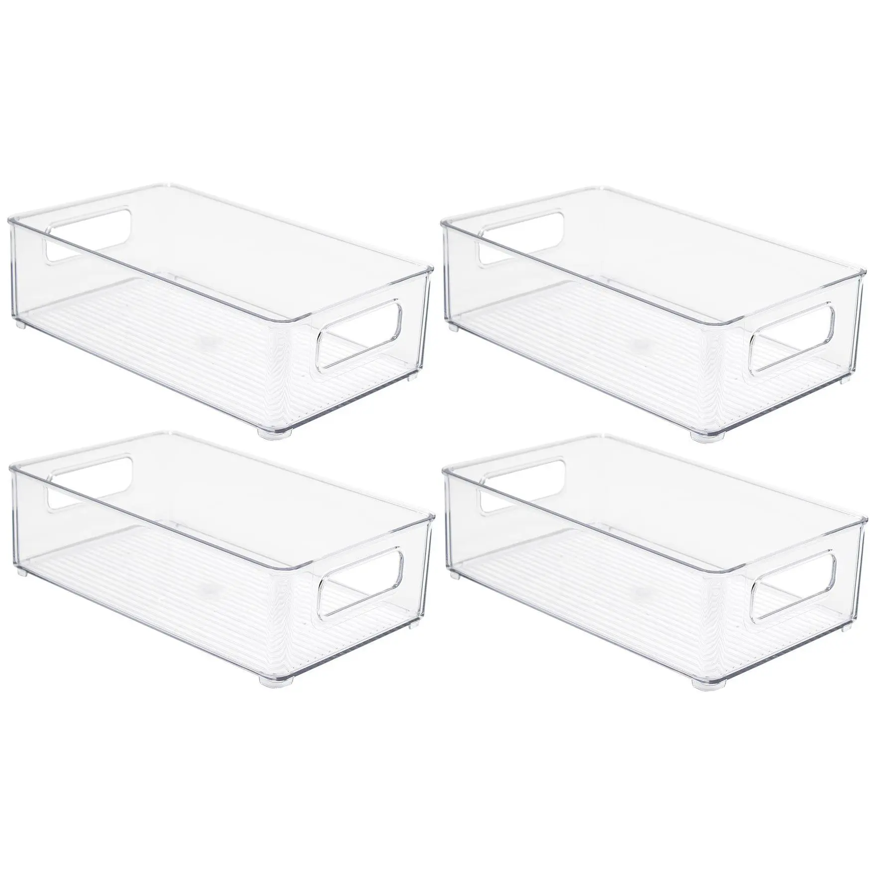 Sorbus Stackable Plastic Bins - Medium - 4 pack Sorbus Stackable Plastic Bins - Medium - 4 pack