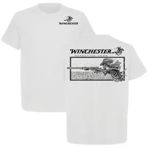 Winchester Deadshot Cowboy 2 Sided T-Shirt, Outdoors Shirt, Hunting, Tactical Gear, Made in USA