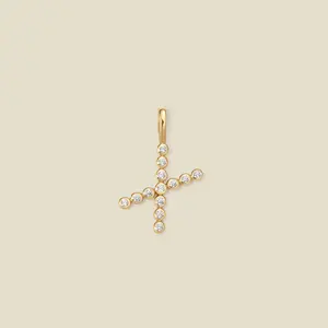 CZ Poppy Initial X Charm