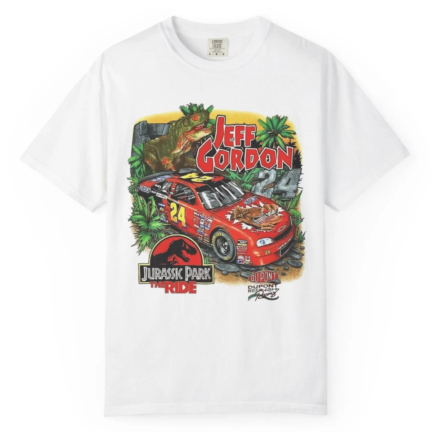 Comfort Colors Jeff Gordon Skeleton Vintage T-Shirt, T-Rex All