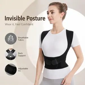 Invisible Posture Corrector for Men Women, Back Support Brace for Hunchback Prevention, Open Shoulder Straightener