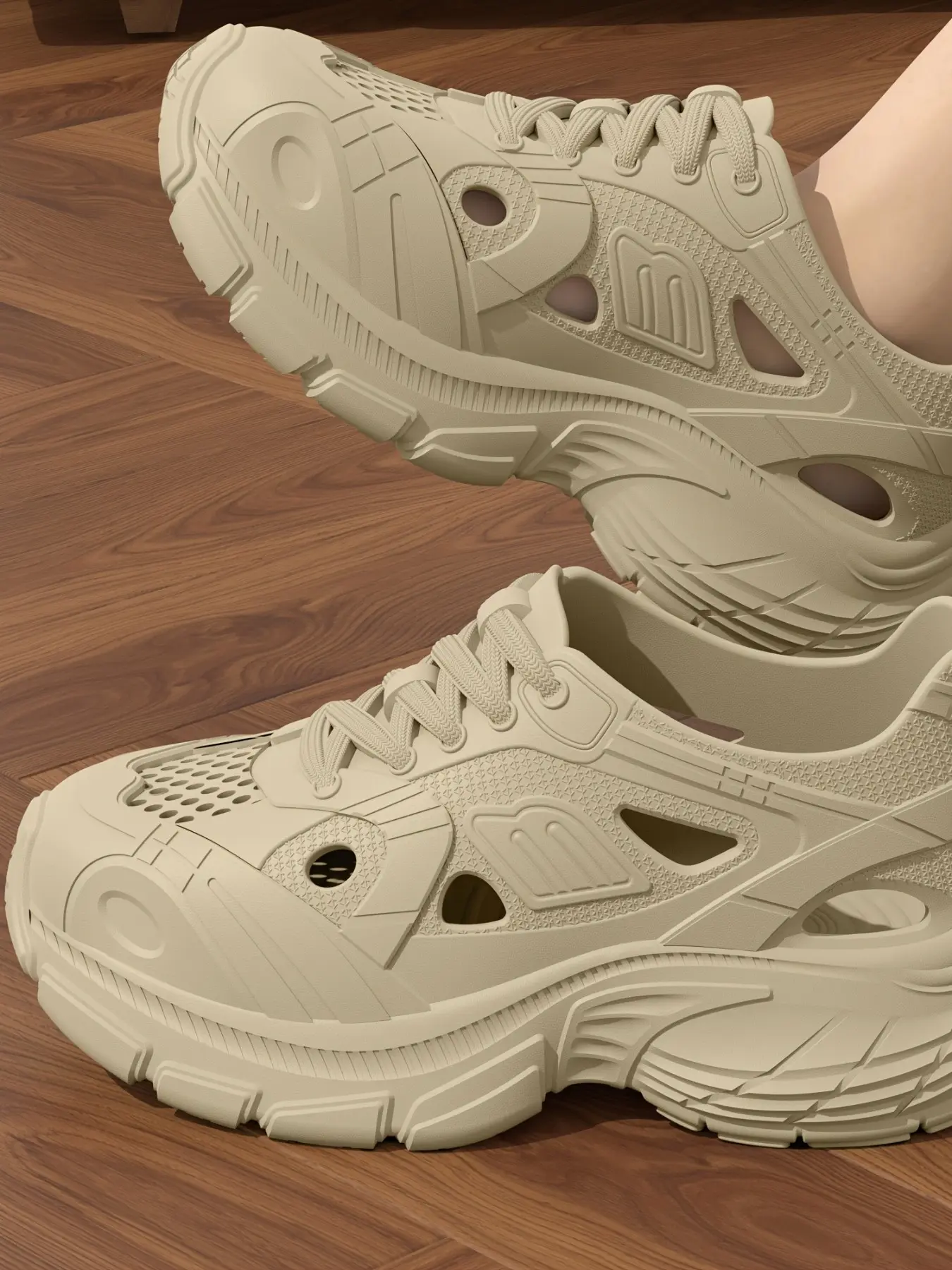 Women's High-Quality Eva Casual Shoes, Lightweight Thick Sole, Breathable Holes, All-Season Outdoor Walking Shoes, Comfortable Daily Wear, versatile walking shoes, Lifestyle Walking Shoe, Daily Walking Footwear