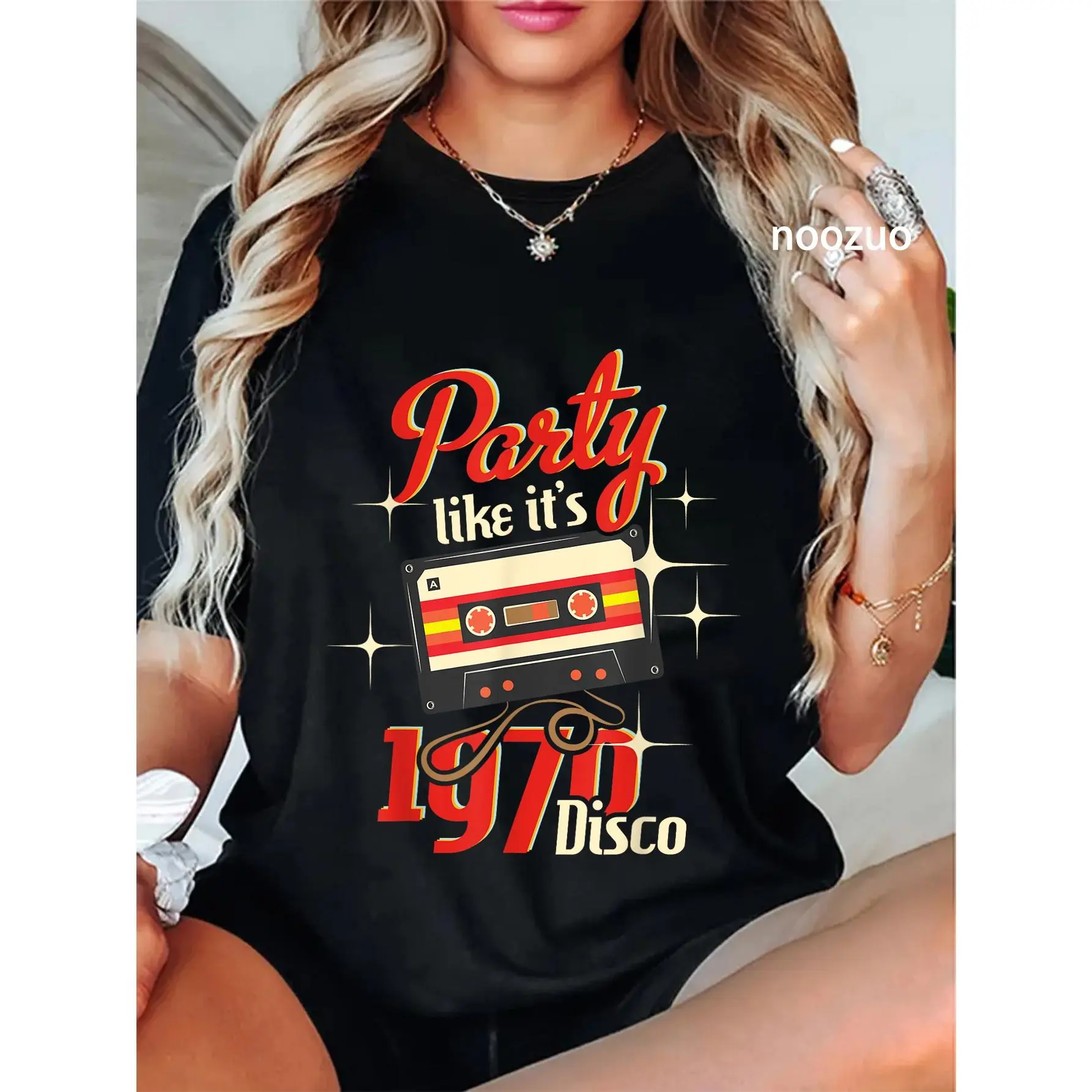 100% Cotton Party Like It's 1970 Disco - 1970s Funky Party 70s Groove T-Shirt