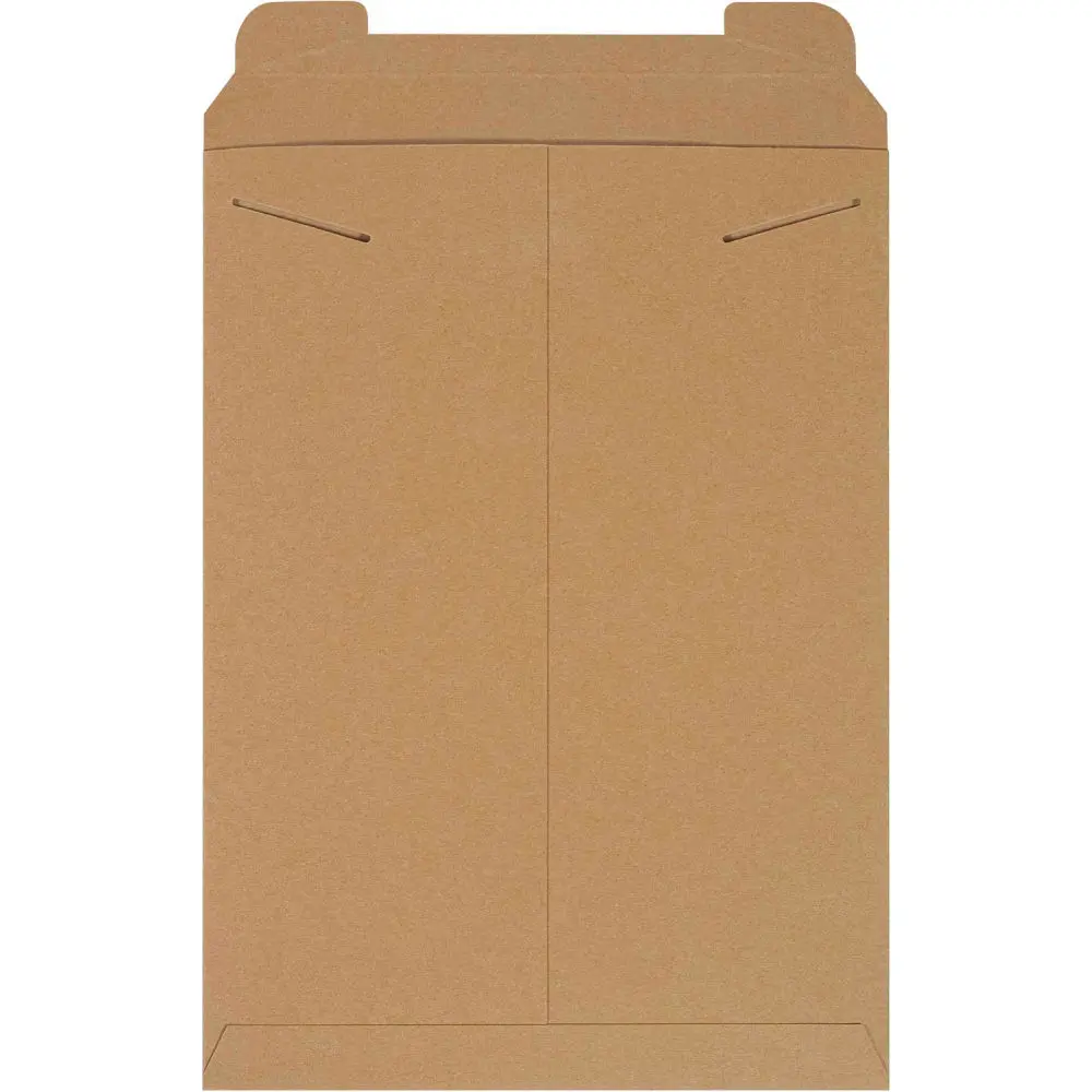 Stayflats Tab Lock Mailers B40061 - Kraft Box Packaging, 13 x 18 in., Lightweight to Save on Postage, 100 per Pack
