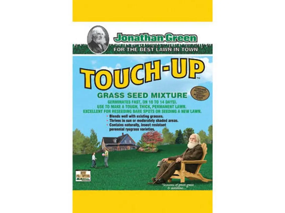 Jonathan Green 12140 Quick Germinating Turf Type Perennial Rye Grass Mixture - 7.12 lbs, Golf Course Quality, Fills Bare Spots, Touch Up Formula
