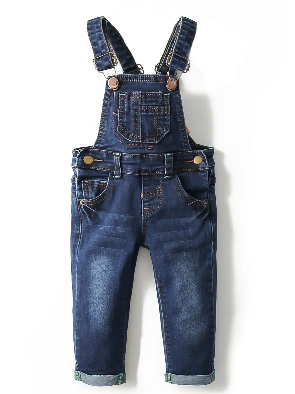 Baby Boy Clothes, KIDSCOOL SPACE Unisex Kids Denim Overalls, Soft Stretch Toddler Jean Bib Jumper, Slim Fit Adjustable Playwear 12M-5T