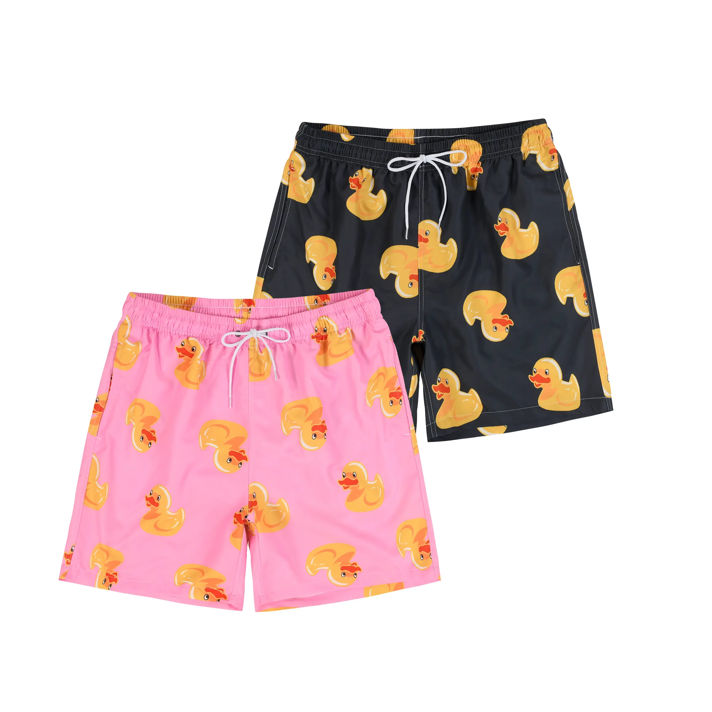 MADHERO Tropical Jorts Style Shorts with Inner Mesh Liner. Quick Dry Breathable Summer Pants with Elastic Drawstring Waist & Pockets. Casual Streetwear, Party & Vacation Travel. Soft Polyester. Men's Sizes S-2XL