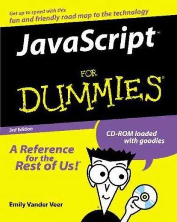 USED Book - JavaScript For Dummies by Emily A. Vander Veer (Paperback) - english