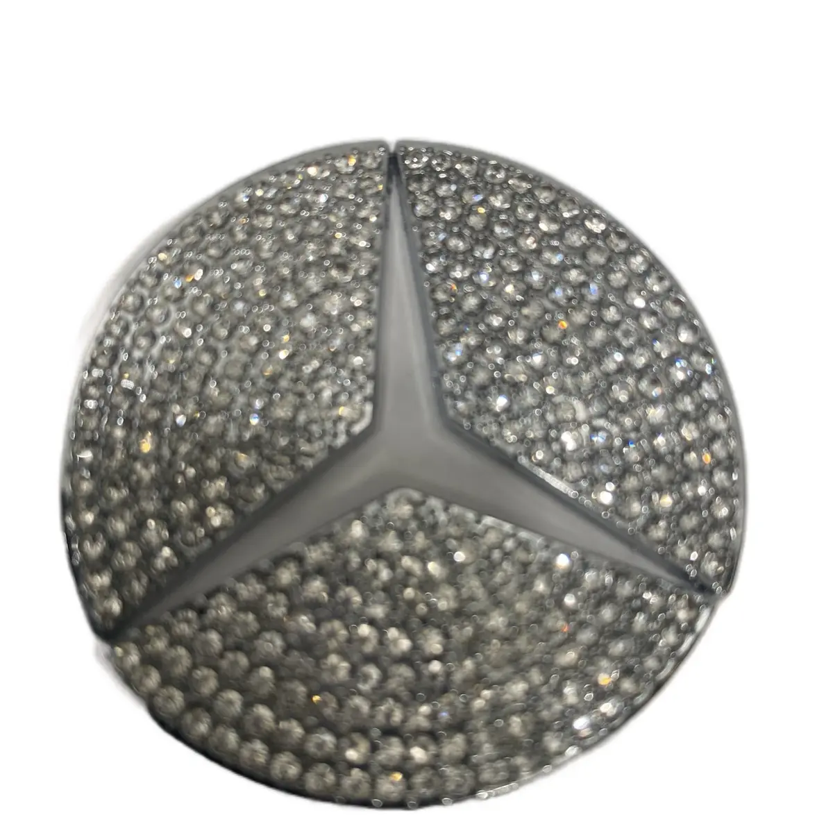 Rhinestone Decorated Car Steering Wheel Stickers - 1 Count, Perfect for Car Enthusiasts