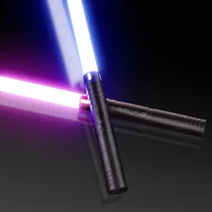 2 in 1 Light Saber, Rechargeable Light Saber with Metal Handle, RGB Color Changing Light Saber, Toy Sword for Kids & Adults, USB Rechargeable Lightsaber