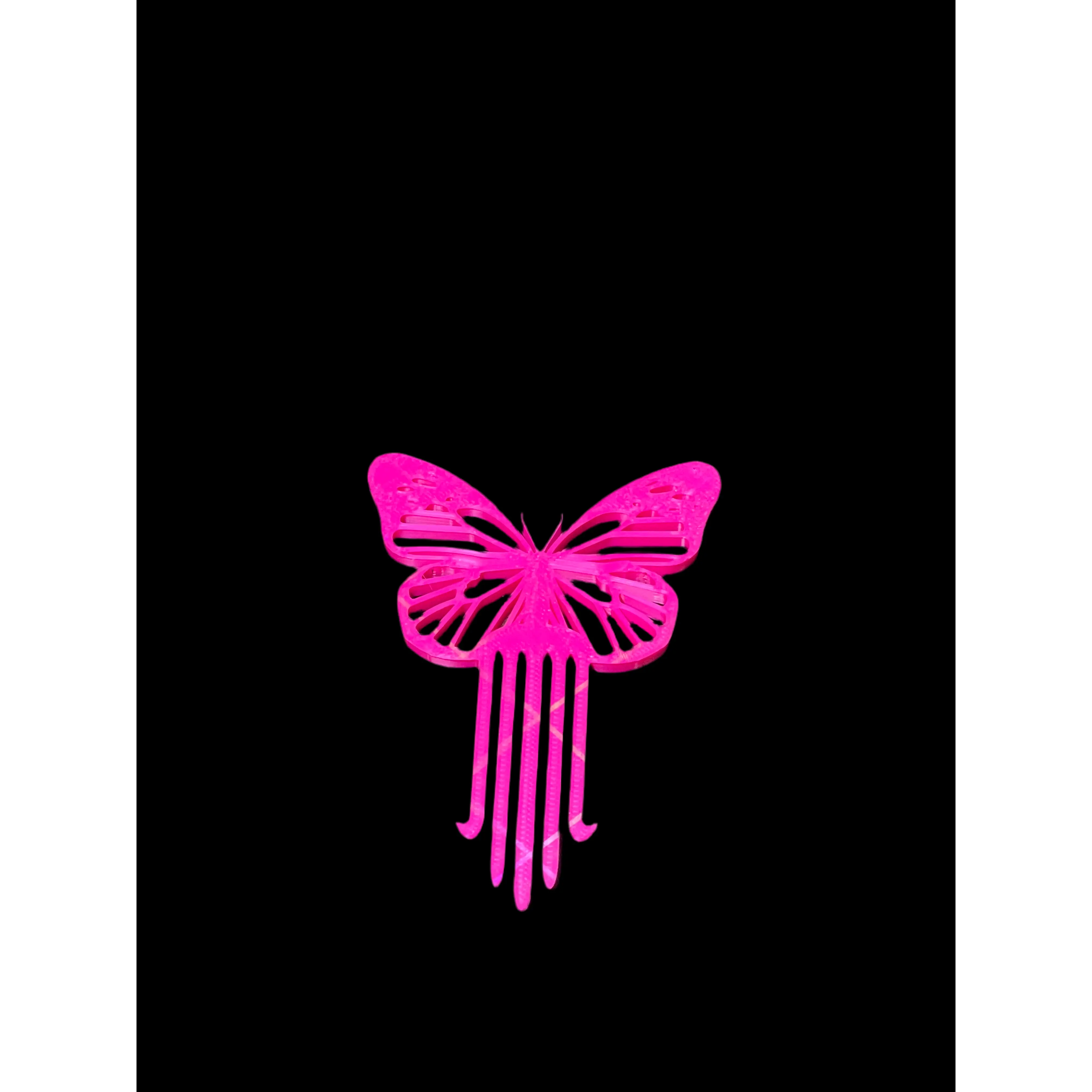Butterfly hair slide comb