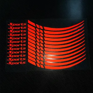 18-21 inch car wheel Tire sticker reflective sticker decorative sticker motorcycle wheel hub sport letter sticker J100 Decal
