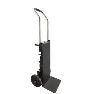 Large Load Capacity Electric Stair Climbing Cart, Electric Stair Climbing Machine for Construction, Electric Stair Climbing Lifting Handcart with 48V Lithium Battery