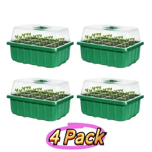 Lightweight plastic plant growing set, suitable for greenhouses and gardens, for indoor/outdoor use, no electricity required, classic and transparent design, gardening planting, sturdy structure, mini greenhouse, seedling starter tray, plant pot, flowe