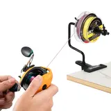 Beyond Braid EZ Fishing Line Spooler - Portable Table-Mounted Accessory with Nonslip Grip, Adjustable Fit for Spinning/Baitcasting Reels, Quick Setup, Fast Spooling, Table Mounting Clip, Prep for Boat/Garage Use