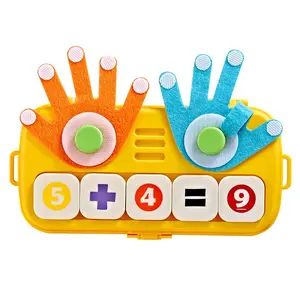 Educational Learning Toys for 3-5 Year Old Boys Girls, Toddler Preschool Number Counting Blocks, Math Manipulatives Counting Toy for Kids, for Home Classroom Travel, Finger Counting Blocks, Birthday Idea for Ages 3-5