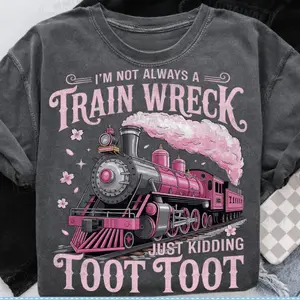 Funny Train Wreck ShirtBundle: Sarcastic Mental Health Humor