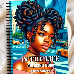 In The Life Coloring Book: 30 Coloring Pages of Black Women - Spiral Edition